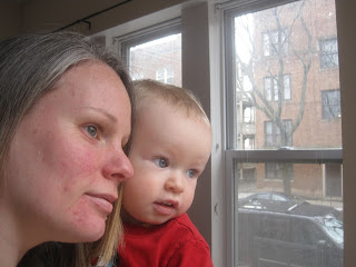 Abby Theuring, The Badass Breastfeeder, with son. 