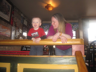 Abby Theuring, The Badass Breastfeeder, with son. 
