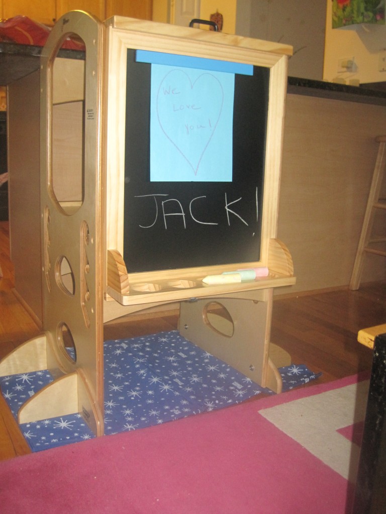 The learning tower chalk board.