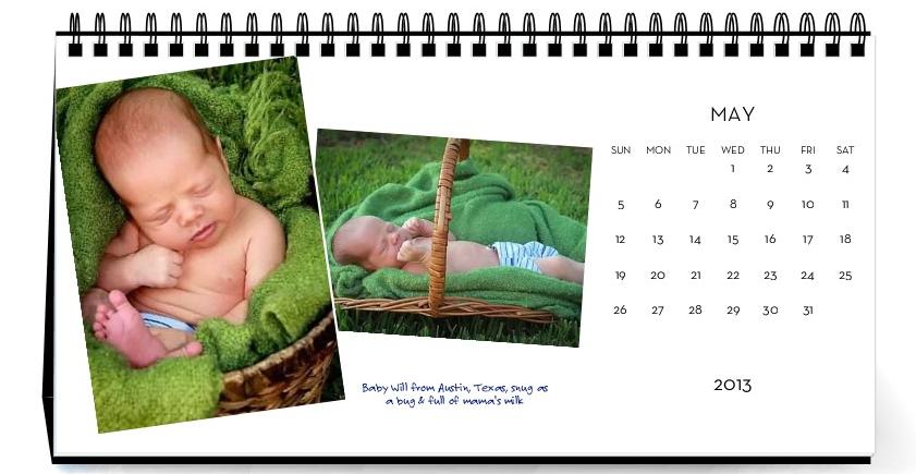 BF Babies Calendar May