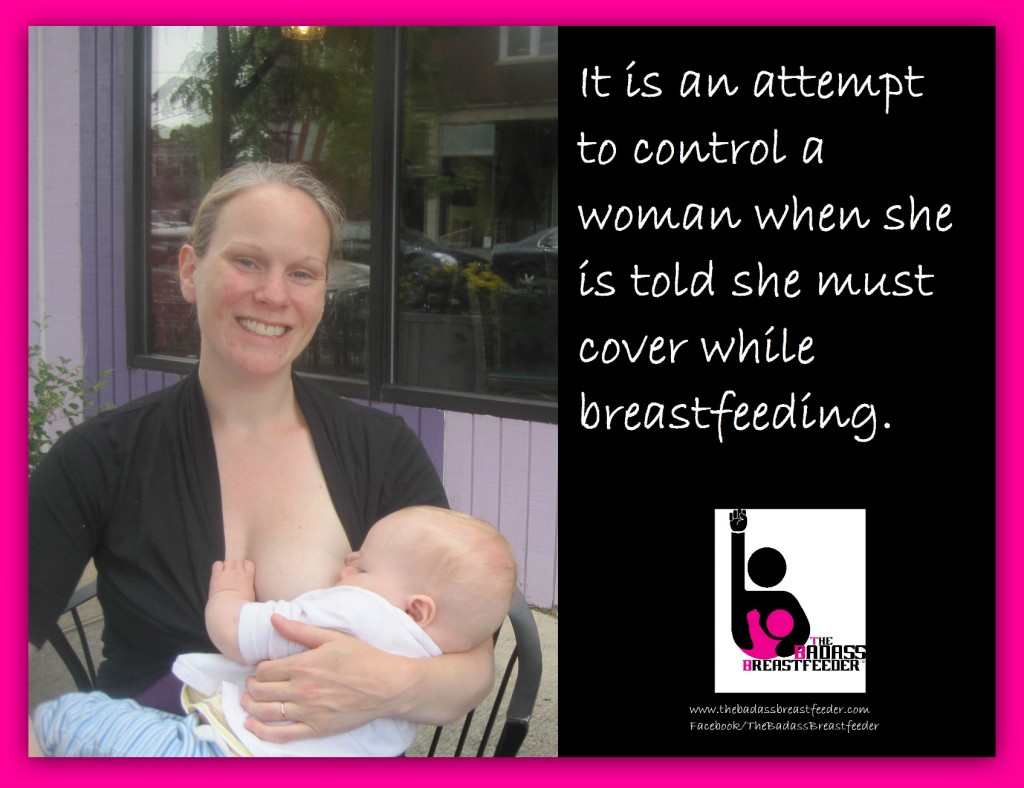 Abby Theuring, The Badass Breastfeeder, breastfeeding in public. 