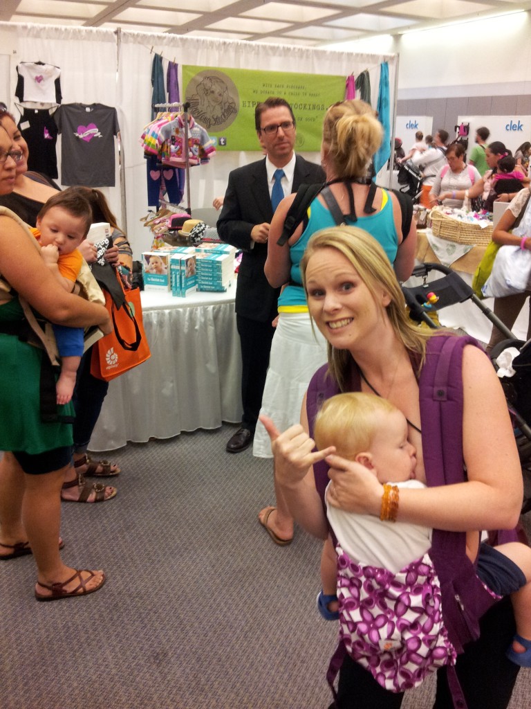 Abby Theuring, The Badass Breastfeeder, at MommyCon. 