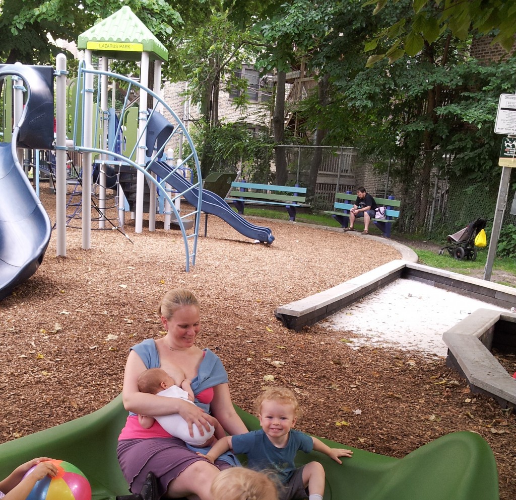 Abby Theuring, The Badass Breastfeeder, breastfeeding son. 