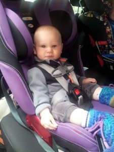 Abby Theuring, The Badass Breastfeeder's son in Diono Rainier