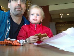 Abby Theuring, The Badass Breastfeeder's husband and son