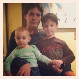 Danny Pitt Stoller with kids