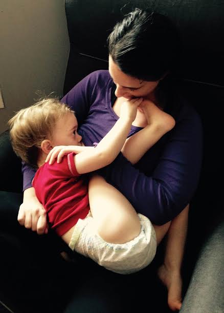 Wendy Wisner breastfeeding son