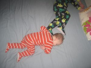 Abby Theuring, The Badass Breastfeeder's sleeping sons.