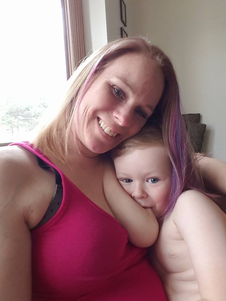 Abby Theuring, The Badass Breastfeeder, breastfeeding son. 
