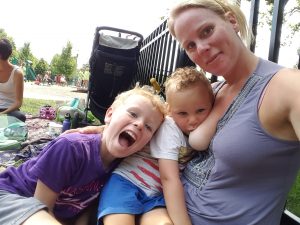 Abby Theuring, The Badass Breastfeeder, nursing in public.